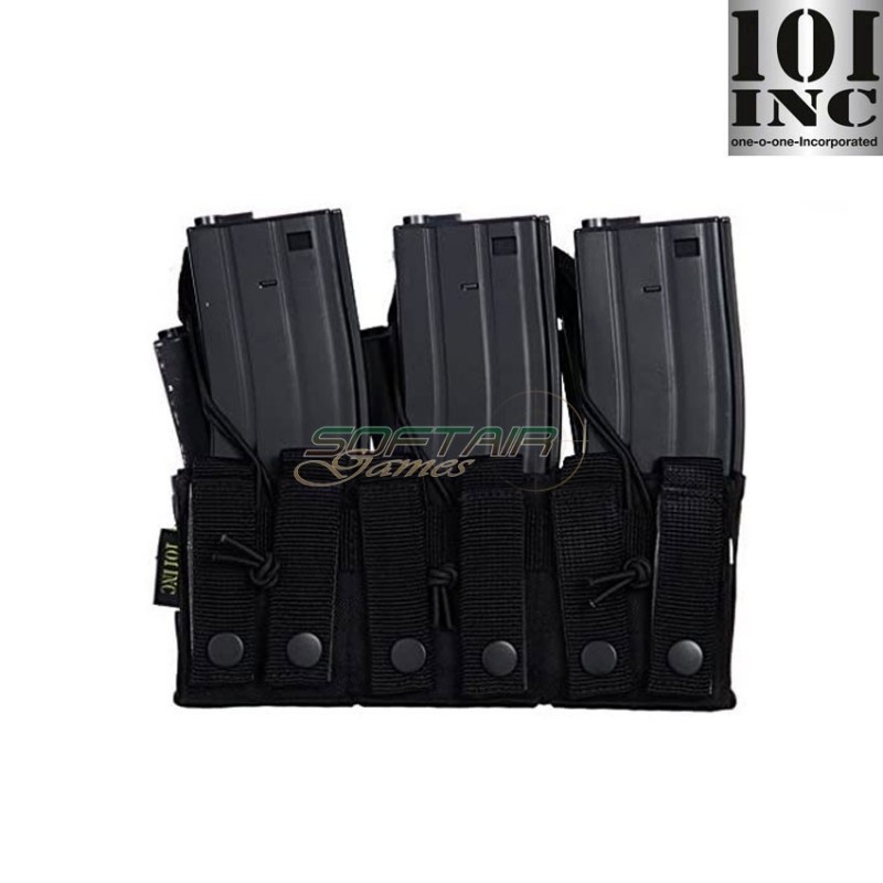 Triple pouch 6 places BLACK for M4 101 inc (inc-359858-bk)