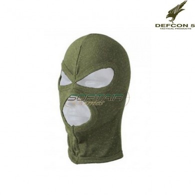 Passamontagna 3 fori VERDE defcon 5 (d5-1935c-od)