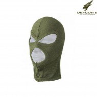 Passamontagna 3 fori VERDE defcon 5 (d5-1935c-od)