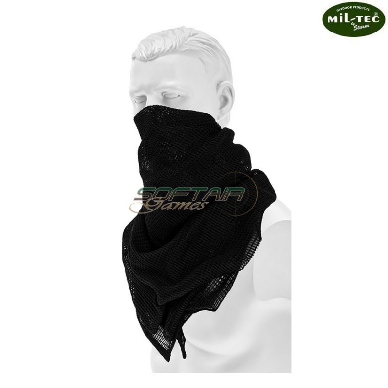 Sciarpa Rete Mimetismo NERO mil-tec (12625002)