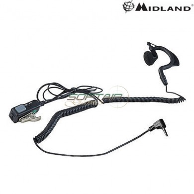 Auricolare/microfono MA21-SX 1 pin Modello Padiglione Midland (c709.02)