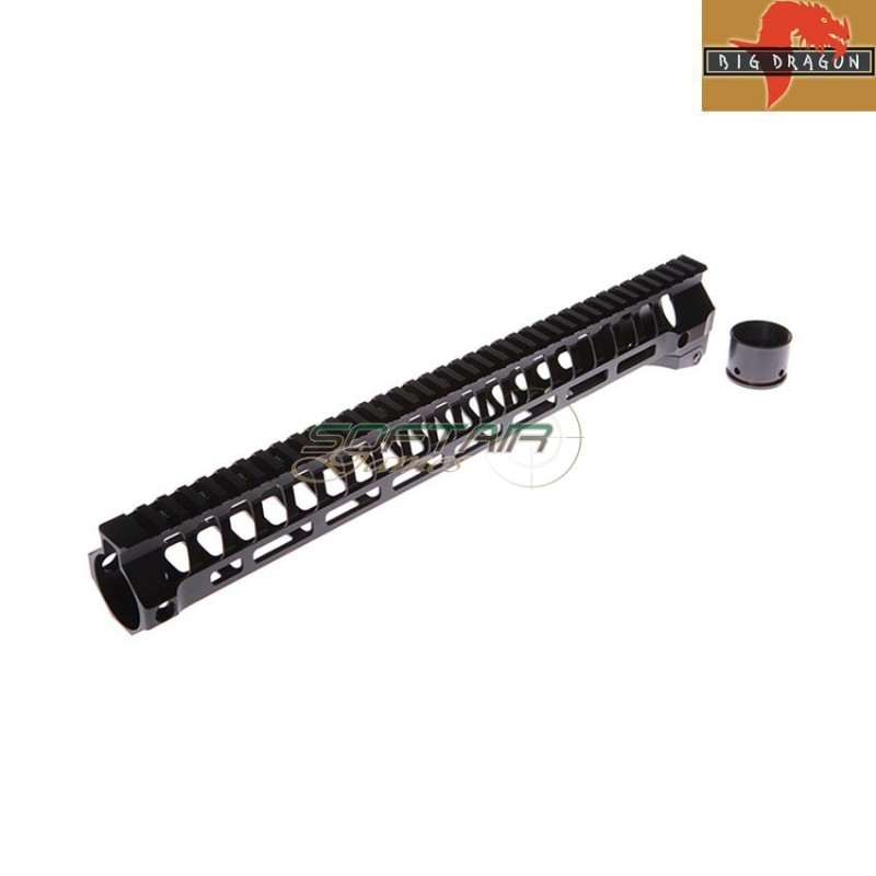Handguard AR-15 LC SWITCH 15inch .223/5.56 Rail per m4 aeg big dragon (bd9274mbk15)