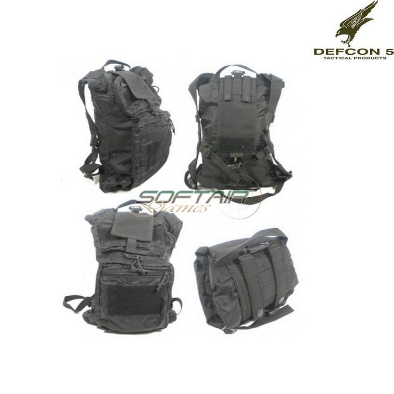 Zaino rollypolly nero defcon 5 (d5-345-bk)