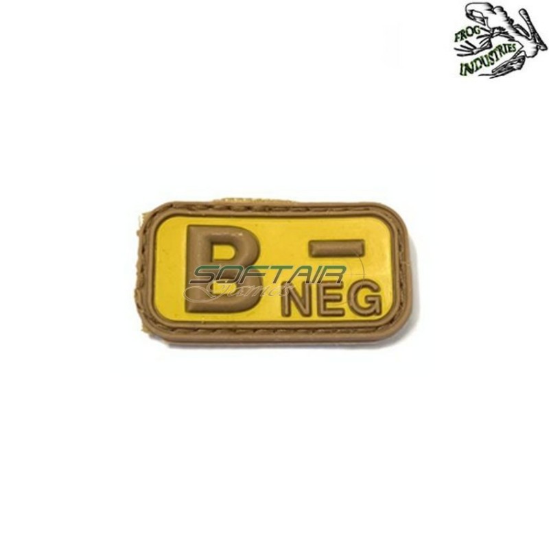 Patch 3d Pvc B Neg TAN Frog Industries® (fi-bneg-tan)