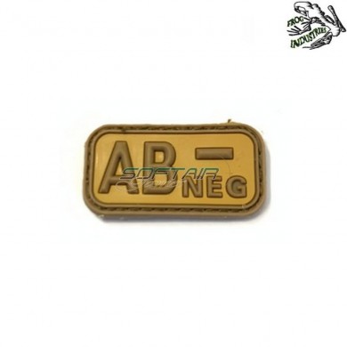 Patch 3d Pvc AB Neg TAN Frog Industries® (fi-abneg-tan)