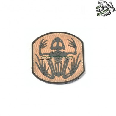 Patch 3d pvc FROG TAN frog industries® (fi-ra-tan)
