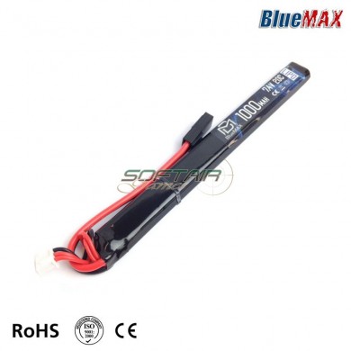 Lipo Battery Mini Tamiya Connector 7.4v X 1000mah 20c THIN Stick Type Bluemax-power® (bmp-7.4x1000-ts)