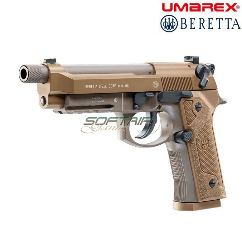 Pistola A Co2 Beretta M9 A3 FDE Blowback high power Umarex (um-2.6396)