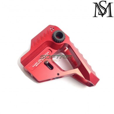 Parte posteriore calcio strike ind. cnc style m4 aeg ROSSO milsim series (ms-141-red)