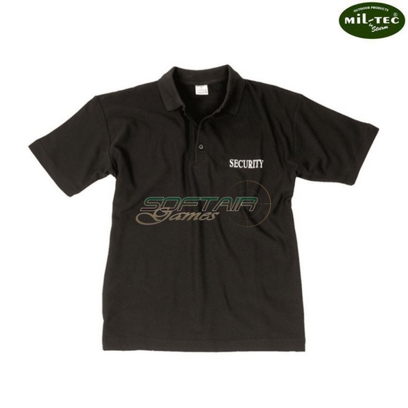 Black polo SECURITY mil-tec (12061002)