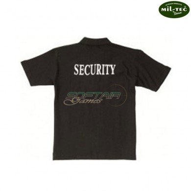 Polo nera SECURITY mil-tec (12061002)