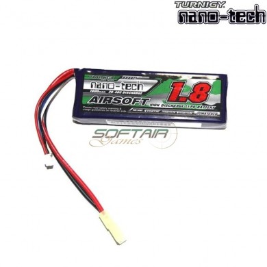 Batteria Lipo Connettore Tamiya 1800mah 11.1v 20~40c Turnigy Nano-tech (1261)