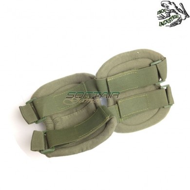 Green elbow pads set frog industries® (fi-0800-od)