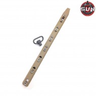 Slitta keymod tan urx style con anello qd gun five (gf-0343-tan)