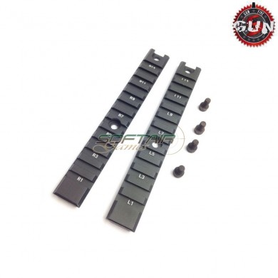 Black rail long g36 style gun five (gf-b241)