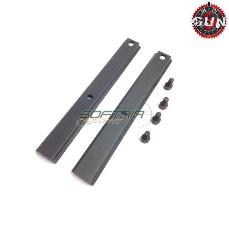 Black rail long g36 style gun five (gf-b241)