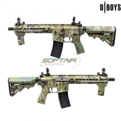 Fucile elettrico M4 9.5" METAL VERSION multicam dboys (4982m-m)