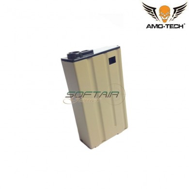 Caricatore MONOFILARE short 100bb whiskey dark earth per serie m4 amo-tech® (amt-mcs-whiskey-de)