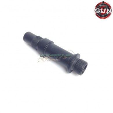 Adattatore silenziatore WELL/MARUI vz61 scorpion 14mm CCW nero gun five (gf-sa001)