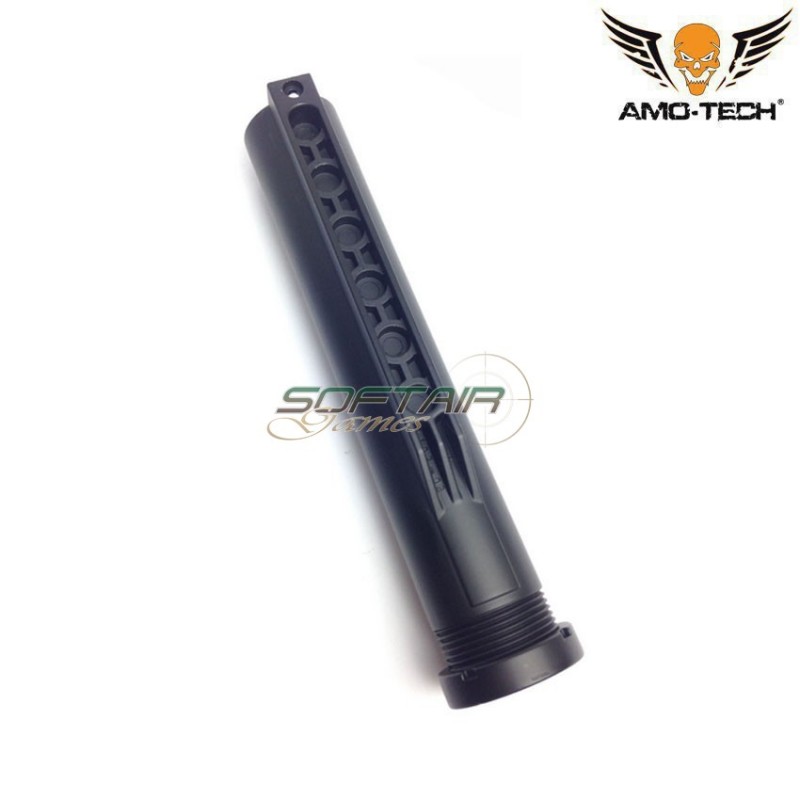 AEG m4 zinc alloy BLACK stock tube amo-tech® (amt-st-za)