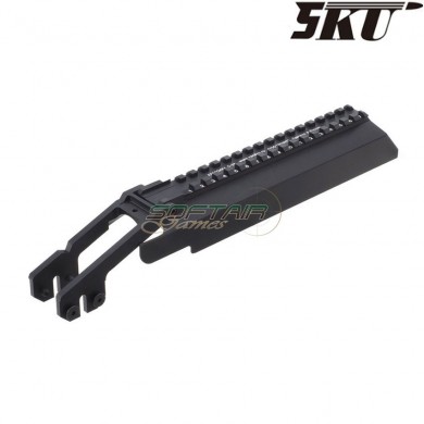Top cover NERO con slitta per aeg ak 5ku (5ku-230)