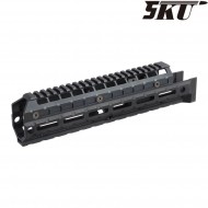 Handguard universal LC ak 47/74 extended black 5ku (5ku-302-bk)