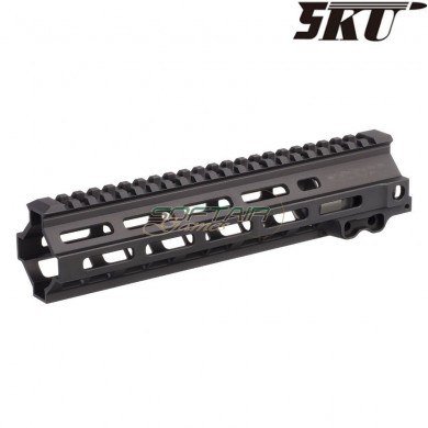 Rail MK8 9.5" gei. style nero per M4 aeg/gbbr 5ku (5ku-298-bk)