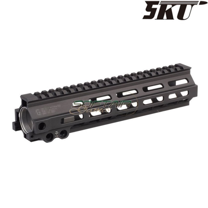Rail MK8 9.5" gei. style black for M4 aeg/gbbr 5ku (5ku-298-bk)