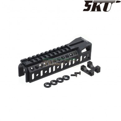 Lower B-10U black for ak classic zenit. style 5ku (5ku-273-bk)