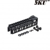 Lower B-10U black for ak classic zenit. style 5ku (5ku-273-bk)