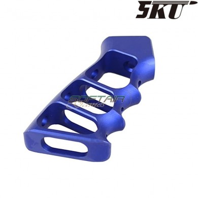 Grip GBB M4 aluminum cnc skeleton type blue 5ku (5ku-gb-155-bu)