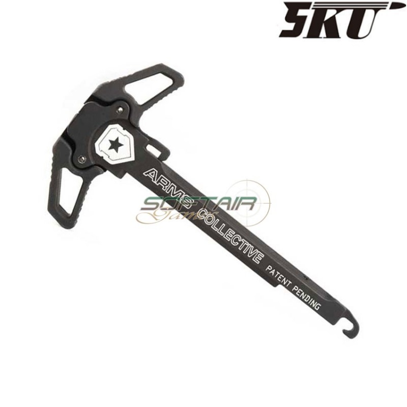 Ambidextrous charging handle black collective raptor for m4 aeg 5ku (5ku-168-6)
