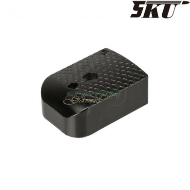 Black type 4 magazine base for MARUI hi-capa pistol 5ku (5ku-gb-263-b)