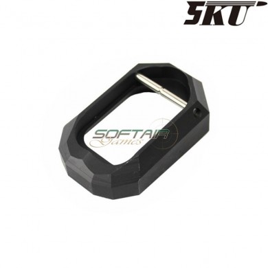 Black DOM style magwell for MARUI hi-capa pistol 5ku (5ku-gb-286-bk)
