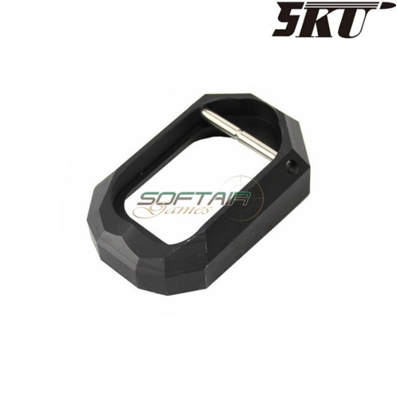 Magwell nera DOM style per pistola MARUI hi-capa 5ku (5ku-gb-286-bk)