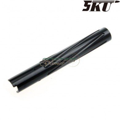 NON-recoil BLACK type 3 outer barrel for MARUI hi-capa 5.1 pistol 5ku (5ku-gb-425-b)