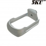 Zev style magwell SILVER for pistol VFC/UMAREX glock 17/18 5ku (5ku-gb-432-s)