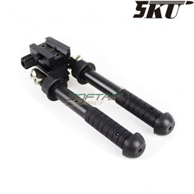ATLAS black V8 bipod for 20mm weaver 5ku (5ku-145)