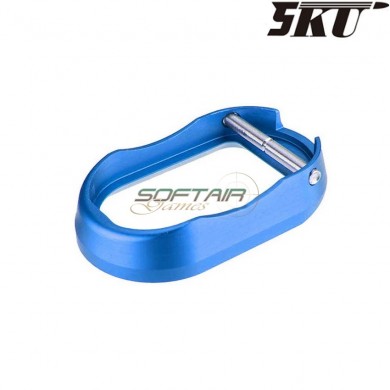 BLUE LIGHTWEIGHT style magwell for MARUI hi-capa pistol 5ku (5ku-gb-259-bl)