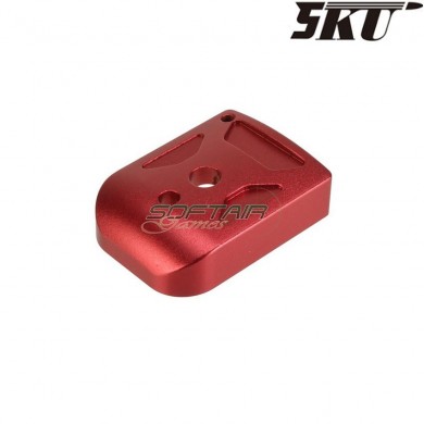 RED T-1 magazine base for MARUI hi-capa pistol 5ku (5ku-gb-260-r)