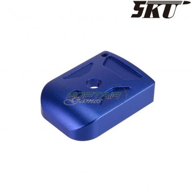 BLUE T-1 magazine base for MARUI hi-capa pistol 5ku (5ku-gb-260-bu)