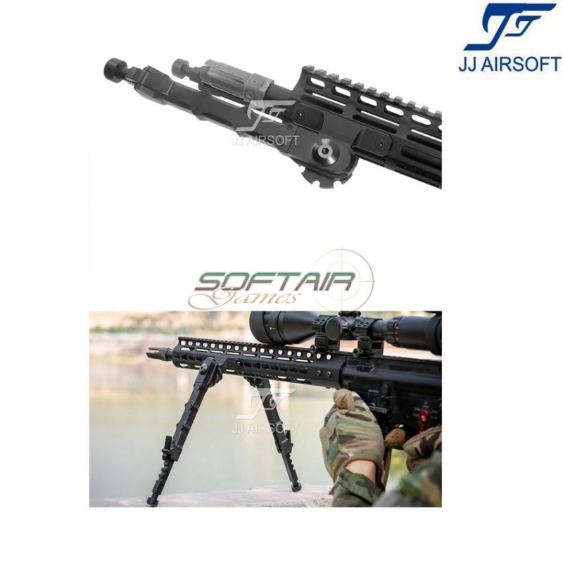 Accutac SR-5 Bipod side mount per KeyMod/LC NERO jj airsoft (ja-1121-bk)