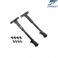 Standard swivel Bipod side mount per KeyMod/LC NERO jj airsoft (ja-1122-bk)