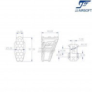 RSAC Foregrip per KeyMod & LC TAN jj airsoft (ja-1301-tan)