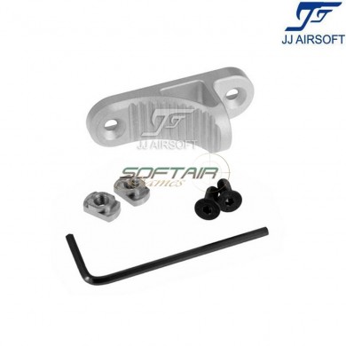 B5 Grip Stop Hand Stop for LC short K SILVER jj airsoft (ja-1366-sv)