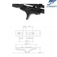 Serrated Scale Stop per LC NERO jj airsoft (ja-1368-bk)