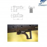 RVL  QD Handstop/Finger Rest Lightweight Version BLACK jj airsoft (ja-1380-bk)