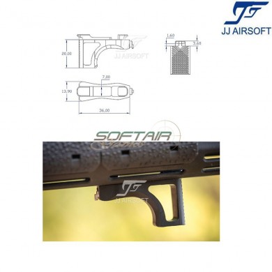 RVL LC QD Handstop/Finger Rest Lightweight Version TAN jj airsoft (ja-1380-tan)