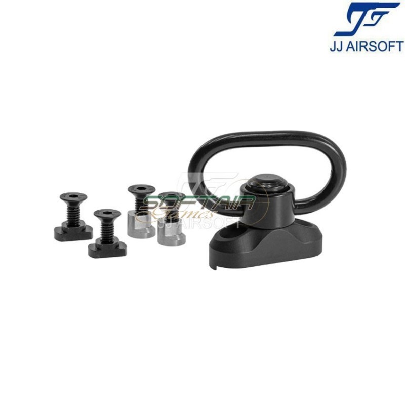 QD Sling Swivel Mount NERO per KeyMod & LC jj airsoft (ja-2977-bk)
