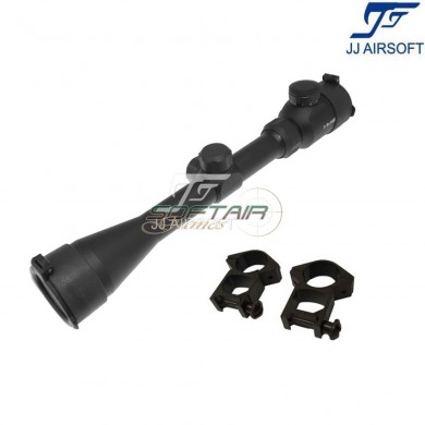 Ottica 3-9x40E NERA con anelli jj airsoft (ja-5368-bk)